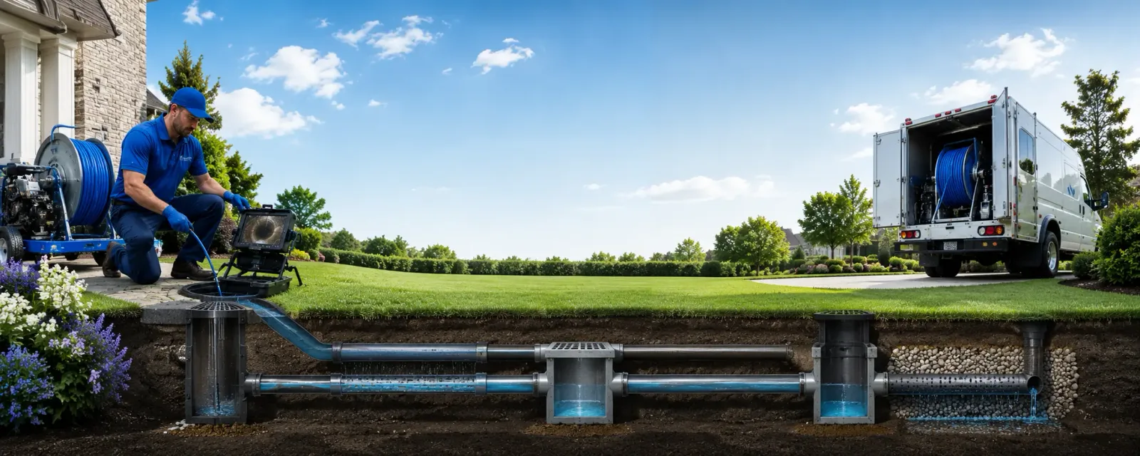 Outdoor drain cleaning information for Longdale, OK